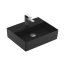 Villeroy & Boch Memento 2.0 Umywalka wisząca 50x42 cm z otworem na baterię bez przelewu czarna Pure Black z powłoką CeramicPlus 4A2251R7 - zdjęcie 1