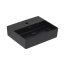 Villeroy & Boch Memento 2.0 Umywalka wisząca 50x42 cm z otworem na baterię bez przelewu czarna Pure Black z powłoką CeramicPlus 4A2251R7 - zdjęcie 2