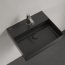 Villeroy & Boch Memento 2.0 Umywalka wisząca 50x42 cm z otworem na baterię z przelewem z powłoką CeramicPlus ebony 4A225GS5 - zdjęcie 5