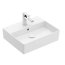 Villeroy & Boch Memento 2.0 Umywalka wisząca 50x42 cm z otworem na baterię z przelewem biały mat z powłoką CeramicPlus 4A2250RW - zdjęcie 1