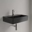 Villeroy & Boch Memento 2.0 Umywalka wisząca 60x42 cm z otworem na baterię z przelewem czarna Pure Black z powłoką CeramicPlus 4A2260R7 - zdjęcie 4