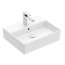 Villeroy & Boch Memento 2.0 Umywalka wisząca lub nablatowa 50x42 cm z przelewem biały połysk z powłoką CeramicPlus 4A225GR1 - zdjęcie 1