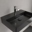 Villeroy & Boch Memento 2.0 Umywalka wisząca lub nablatowa 60x42 cm z otworem na baterię bez przelewu czarna Pure Black z powłoką CeramicPlus 4A226LR7 - zdjęcie 9