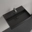 Villeroy & Boch Memento 2.0 Umywalka wisząca lub nablatowa 60x42 cm z otworem na baterię z przelewem czarna Pure Black z powłoką CeramicPlus 4A226GR7 - zdjęcie 5