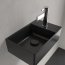Villeroy & Boch Memento 2.0 Umywalka wisząca mała 40x26 cm bez przelewu z powłoką CeramicPlus czarna Pure Black 432340R7 - zdjęcie 8