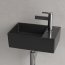 Villeroy & Boch Memento 2.0 Umywalka wisząca mała 40x26 cm bez przelewu z powłoką CeramicPlus czarna Pure Black 432340R7 - zdjęcie 4