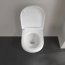 Villeroy & Boch O.novo Combi-Pack Zestaw Toaleta WC 56x36 cm bez kołnierza + stelaż podtynkowy + deska wolnoopadająca + przycisk WC weiss alpin/biały 5660D301 - zdjęcie 9