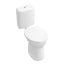Villeroy & Boch O.Novo Toaleta WC stojąca kompaktowa 35,5x45,5 cm lejowa, biała Weiss Alpin 76180101 - zdjęcie 1