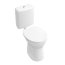 Villeroy & Boch O.Novo Toaleta WC stojąca kompaktowa 35,5x46,5 cm z półką, biała Weiss Alpin 76190101 - zdjęcie 1