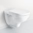 Villeroy & Boch O.Novo Toaleta WC podwieszana 36x56 cm lejowa DirectFlush bez kołnierza wewnętrznego z powłoką CeramicPlus, biała Weiss Alpin 5660R0R1 - zdjęcie 2