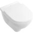 Villeroy & Boch O.novo Toaleta WC 56x36 cm bez kołnierza z powłoką CeramicPlus i AntiBac weiss alpin 5660R0T2 - zdjęcie 1