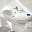 Villeroy & Boch O.Novo Umywalka wisząca 80x49 cm, z przelewem z powłoką AntiBac, biała Weiss Alpin 516080T1 - zdjęcie 4