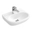 Villeroy & Boch O.Novo Umywalka mała wisząca 55x37 cm bez przelewu z powłoką AntiBac, biała Weiss Alpin 516656T1 - zdjęcie 1