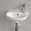 Villeroy & Boch O.novo Umywalka wisząca 36x27,5 cm z otworem na baterię z przelewem biały Weiss Alpin 43403R01 - zdjęcie 5