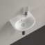 Villeroy & Boch O.novo Umywalka wisząca 36x27,5 cm z otworem na baterię z przelewem biały Weiss Alpin 43403R01 - zdjęcie 4