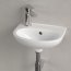 Villeroy & Boch O.novo Umywalka wisząca 36x27,5 cm z otworem na baterię z przelewem biały Weiss Alpin z powłoką CeramicPlus 43403LR1 - zdjęcie 4