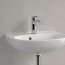 Villeroy & Boch O.novo Umywalka wisząca 50x38 cm z otworem na baterię z przelewem biały Weiss Alpin 43405001 - zdjęcie 5