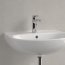 Villeroy & Boch O.novo Umywalka wisząca 55x44 cm z otworem na baterię z przelewem biały Weiss Alpin 4A405501 - zdjęcie 6