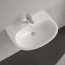 Villeroy & Boch O.novo Umywalka wisząca 65x48 cm z otworem na baterię z przelewem biały Weiss Alpin 4A406501 - zdjęcie 4