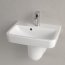 Villeroy & Boch O.novo Umywalka wisząca mała 50x37 cm z otworem na baterię z przelewem weiss alpin 43445001 - zdjęcie 8