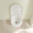 Villeroy & Boch O.Novo Combi-Pack Zestaw Toaleta WC 49x36 cm + deska wolnoopadająca z powłoką CeramicPlus weiss alpin 5688H1R1 - zdjęcie 7