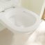 Villeroy & Boch O.novo Zestaw Toaleta WC 56x36 cm bez kołnierza + deska wolnoopadająca biały połysk Weiss Alpin z powłoką 660HRR1 - zdjęcie 2