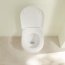 Villeroy & Boch O.novo Zestaw Toaleta WC 56x36 cm bez kołnierza + deska wolnoopadająca biały połysk Weiss Alpin z powłoką 660HRR1 - zdjęcie 7