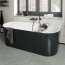 Villeroy & Boch Oberon 2.0 Wanna wolnostojąca przyścienna 180x80 cm biały połysk/czarny UBQ180OBR9CDBCV-01 - zdjęcie 2