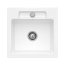 Villeroy & Boch Siluet 50 S Flat Zlewozmywak ceramiczny jednokomorowy 49x49 cm Biały Alpin z powłoką z CeramicPlus 33451FR1 - zdjęcie 1