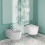Villeroy & Boch Skyla Zestaw Toaleta WC TwistFlush bez kołnierza + deska wolnoopadająca Stone White z powłoką CeramicPlus 5656CLRW - zdjęcie 4