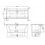 Villeroy & Boch Squaro Edge 12 Wanna wolnostojąca 180x80 cm biały połysk Weiss Alpin UBQ180SQE9T2BCV-01 - zdjęcie 3