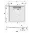 Villeroy & Boch Squaro Super Flat Brodzik kwadratowy 90x90x1,8 cm z Quarylu, biały Star White UDQ0910SQR1V-96 - zdjęcie 3