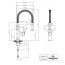 Villeroy & Boch Steel Expert Compact Bateria kuchenna elastyczna wysoka czarny mat 92730006 - zdjęcie 3