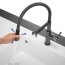 Villeroy & Boch Steel Expert Compact Bateria kuchenna elastyczna wysoka czarny szczotkowany 92730005 - zdjęcie 9