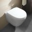 Villeroy & Boch Subway 2.0 Zestaw Toaleta WC podwieszana 35,5x48 cm Compact DirectFlush z deską sedesową zwykłą, biały Weiss Alpin 5606R001+9M69Q101 - zdjęcie 2