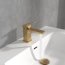 Villeroy & Boch Subway 3.0 Bateria umywalkowa z korkiem złoty szczotkowany TVW11200100076 - zdjęcie 9