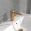 Villeroy & Boch Subway 3.0 Bateria umywalkowa z korkiem złoty szczotkowany TVW11200200076 - zdjęcie 8