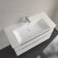 Villeroy & Boch Subway 3.0 Umywalka meblowa 100x47 cm z przelewem jeden otwór na baterię biały mat z powłoką CeramicPlus 4A70A5RW - zdjęcie 2