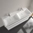 Villeroy & Boch Subway 3.0 Umywalka meblowa 130x47,5 cm podwójna z przelewem biały mat z powłoką CeramicPlus 4A71D5RW - zdjęcie 7