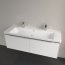 Villeroy & Boch Subway 3.0 Umywalka meblowa 130x47,5 cm podwójna z przelewem dwa otwory na baterię biały mat z powłoką CeramicPlus 4A70D4RW - zdjęcie 7