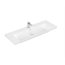 Villeroy & Boch Subway 3.0 Umywalka meblowa 130x47,5 cm z przelewem jeden otwór na baterię biały mat z powłoką CeramicPlus 4A70D5RW - zdjęcie 1