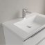 Villeroy & Boch Subway 3.0 Umywalka meblowa 80x47 cm bez przelewu jeden otwór na baterię biały mat z powłoką CeramicPlus 4A7081RW - zdjęcie 6