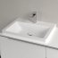 Villeroy & Boch Subway 3.0 Umywalka wpuszczana w blat 60x47 cm bez przelewu jeden otwór na baterię biały mat z powłoką CeramicPlus 4A706LRW - zdjęcie 7