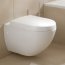Villeroy & Boch Subway Deska sedesowa wolnoopadająca Compact krótka z powłoką CeramicPlus, biała Star White 9M66S1R2 - zdjęcie 2