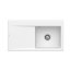 Villeroy & Boch Subway Style 50 Flat Zlewozmywak ceramiczny jednokomorowy 88x49 cm prawy Biały Alpin z powłoką z CeramicPlus 33511FR1 - zdjęcie 1