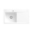 Villeroy&Boch Subway Style 50 Zlewozmywak ceramiczny jednokomorowy 90x51 cm lewy z korkiem automatycznym Weiss Alpin z powłoką CeramicPlus 335202R1 - zdjęcie 1