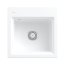 Villeroy & Boch Subway Style 60 S Flat Zestaw Zlewozmywak ceramiczny jednokomorowy 58x49 cm Biały Alpin z powłoką z CeramicPlus + mata ociekowa aluminium szczotkowane 33661FR1 - zdjęcie 1