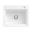 Villeroy & Boch Subway Style 60 S Flat Zestaw Zlewozmywak ceramiczny jednokomorowy 58x49 cm z korkiem automatycznym Biały Alpin z powłoką z CeramicPlus + mata ociekowa aluminium szczotkowane 33662FR1 - zdjęcie 1