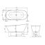 Villeroy & Boch Theano Wanna wolnostojąca 170x75 cm biały połysk UBQ170ANH7F200V-01 - zdjęcie 3