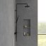 Villeroy & Boch Universal Showers Zestaw prysznicowy termostatyczny natynkowy z deszczownicą czarny mat TVS109002000K5 - zdjęcie 4